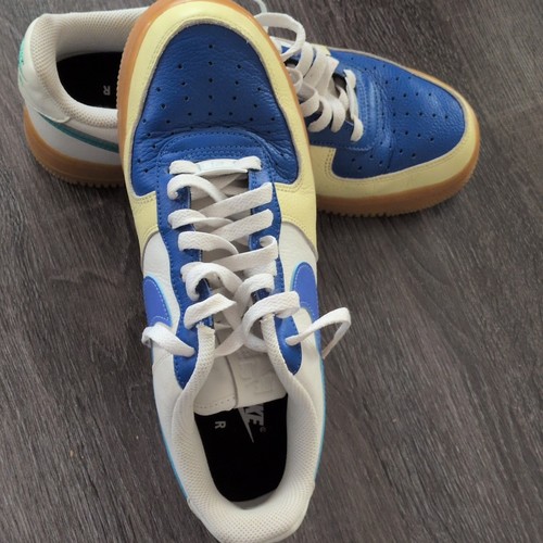 Nike Air Force 1 Anniversary Edition Blue White Yellow - photo 3