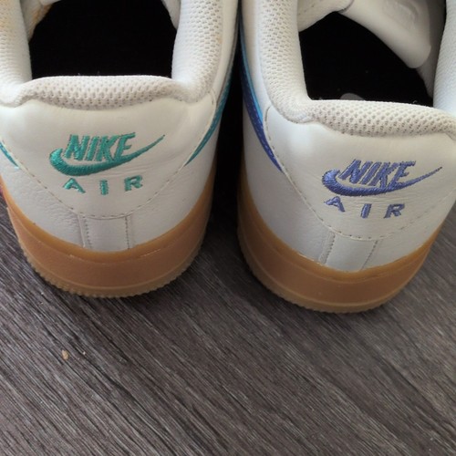 Nike Air Force 1 Anniversary Edition Blue White Yellow - photo 5