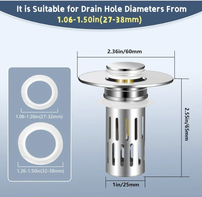 Brand New Stainless Steel Sink Drain Strainer - photo 2