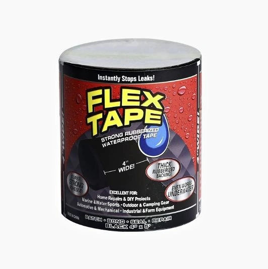 Brand New Flex Tape (4" Wide) – Waterproof Repair Tape (Black)