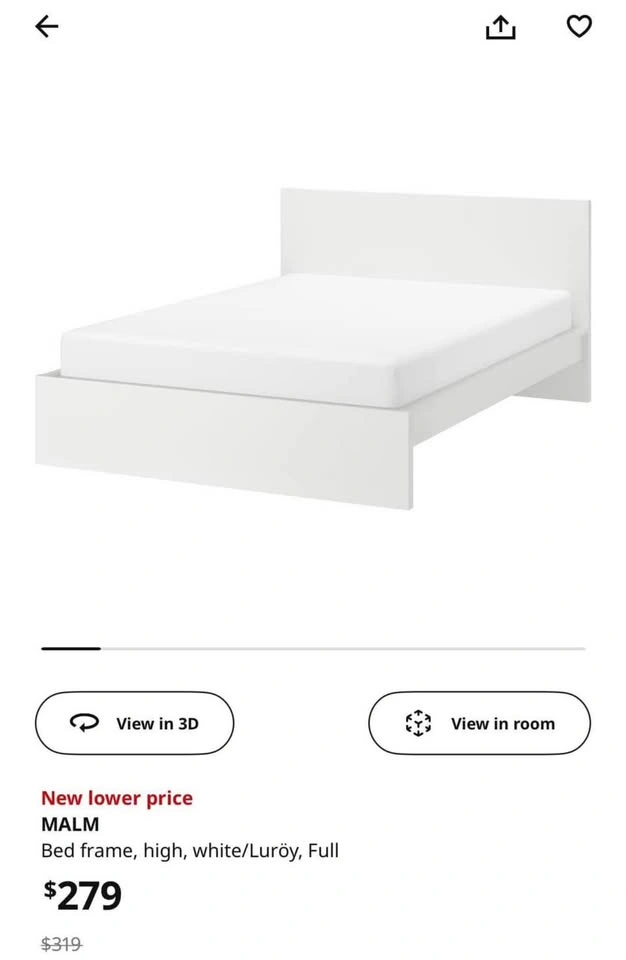 IKEA bed frame Full/Double - photo 2