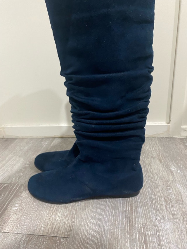 Slouchy Suede Boots — Size 9 - photo 2
