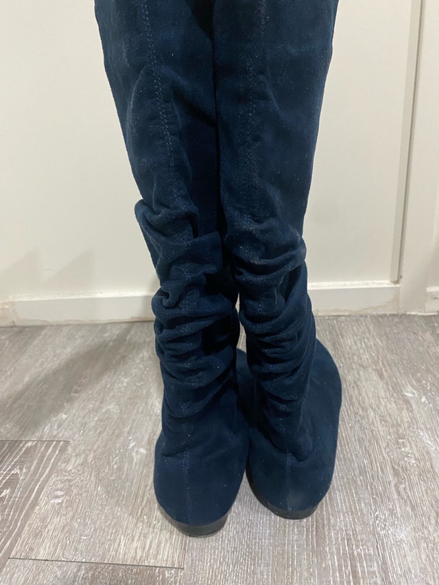 Slouchy Suede Boots — Size 9 - photo 3