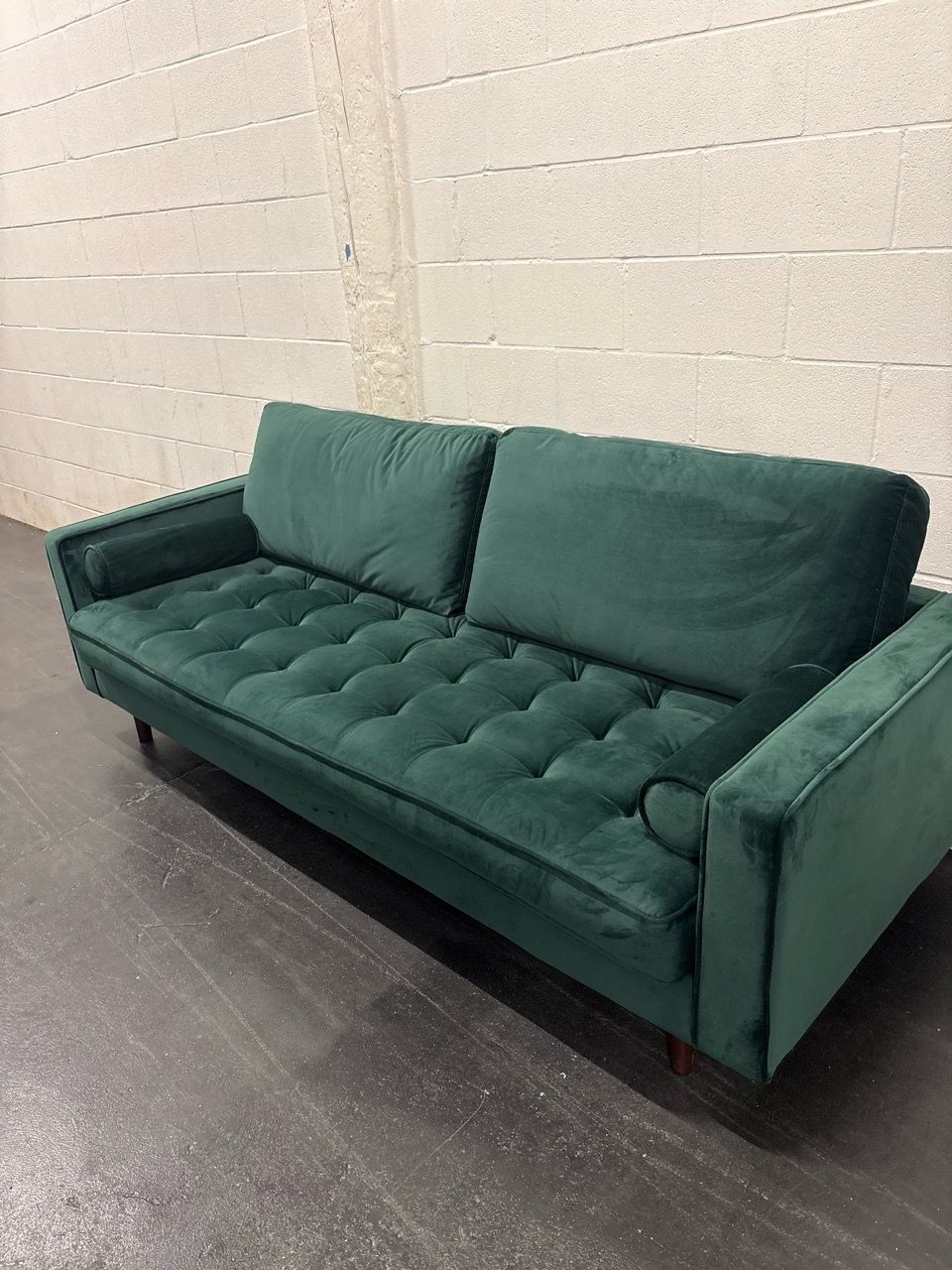 Emerald Green Couch - photo 2