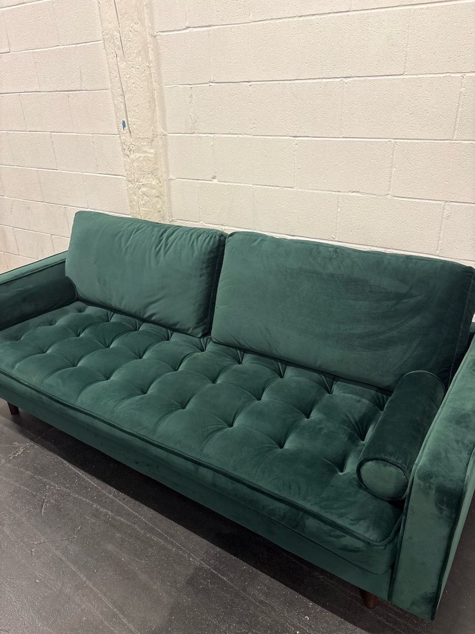 Emerald Green Couch - photo 5