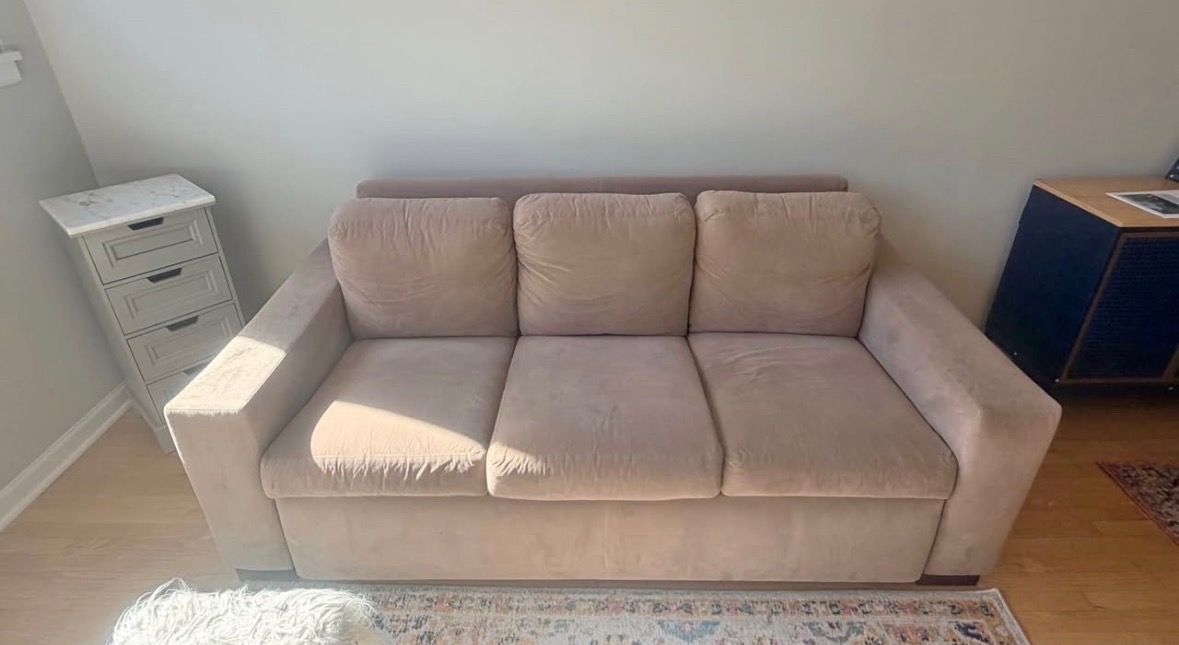 Modern Beige Sleeper Sofa - photo 2