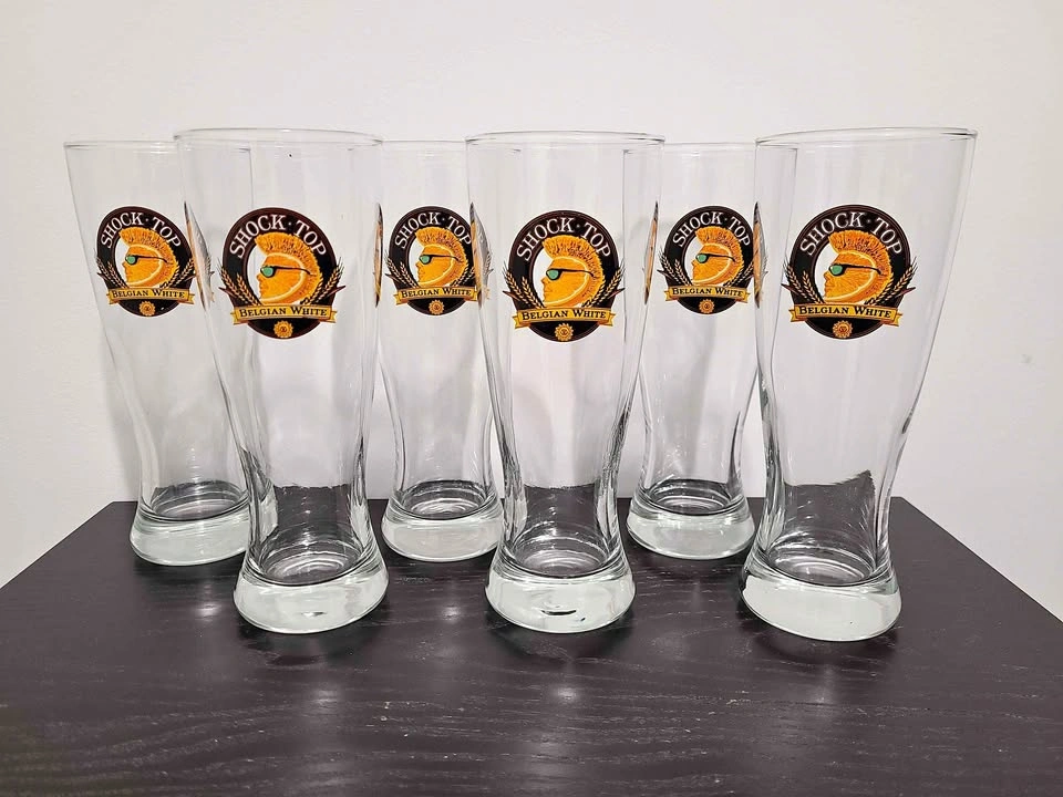 Shock Top Belgian White Pilsner Glasses - Set of 6