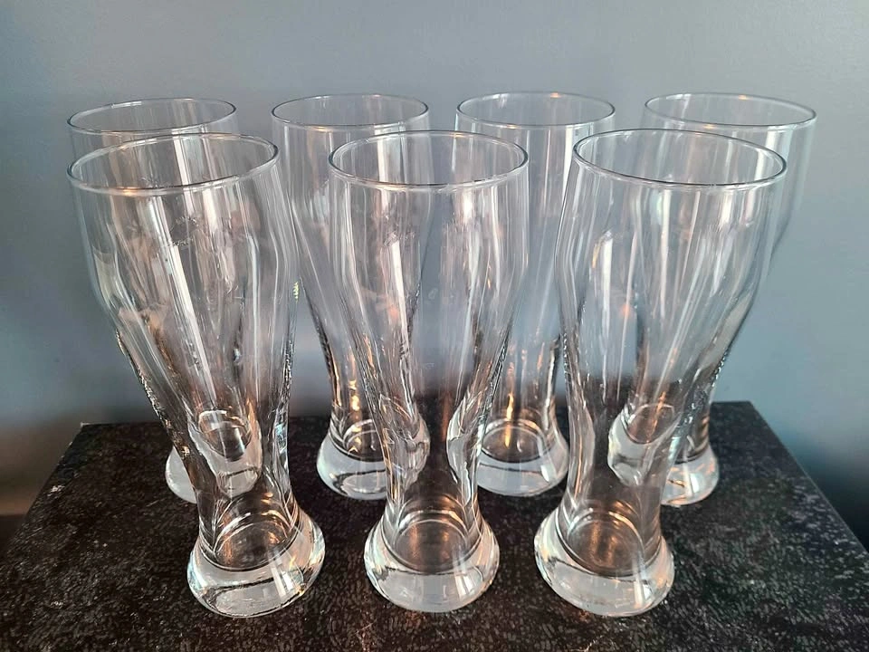 Set of 7 Pilsner Beer Glasses