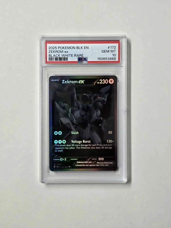 Pokemon Black Bolt Zekrom BWR PSA 10