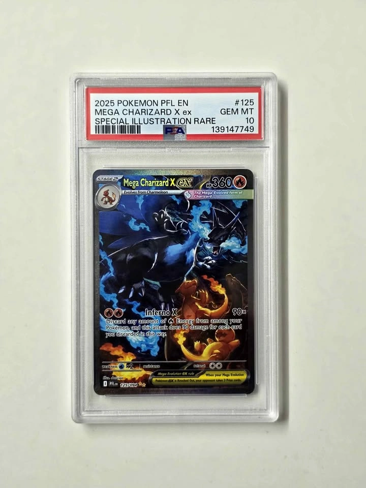 Pokemon Phantasmal Flames Mega Charizard X ex 125 PSA 10