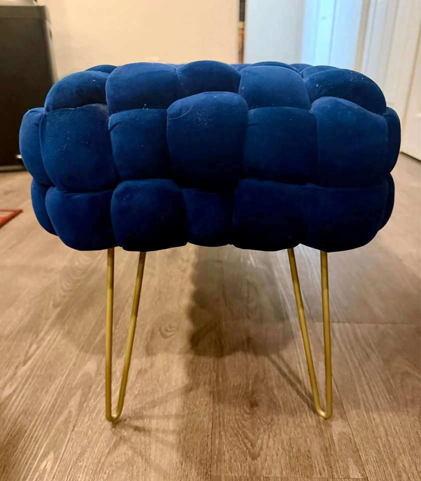 Woven Velvet Bench / Ottoman - photo 3