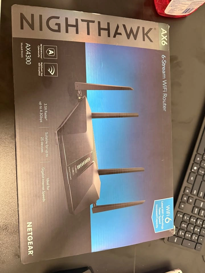 Netgear Nighthawk AX6 WiFi 6 Router (RAX45)