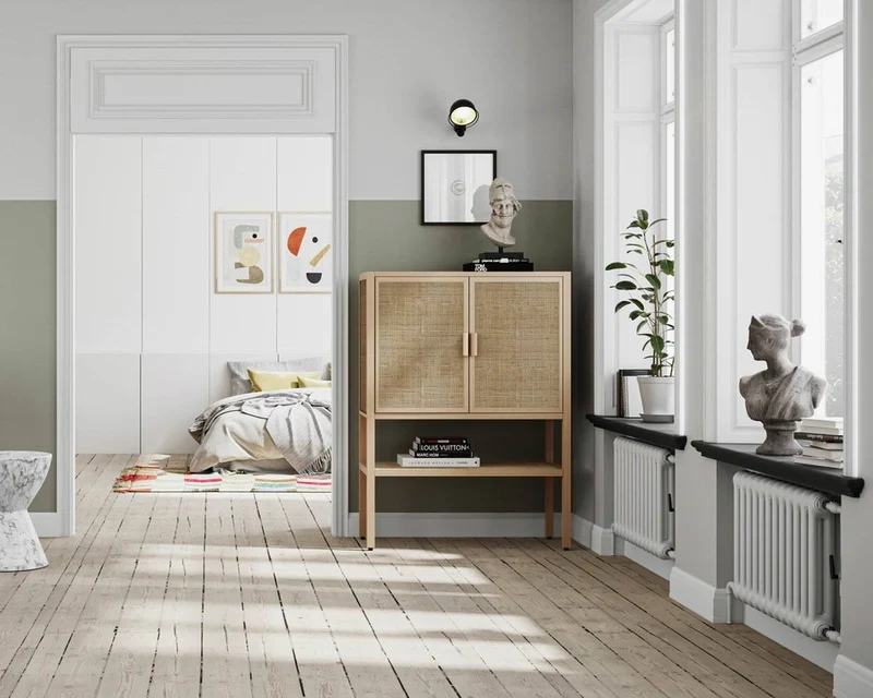 Kezia Natural Rattan Highboard Cabinet - NEW Sealed - photo 5