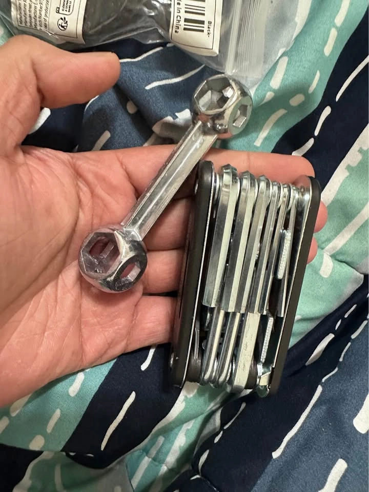 Bike tools and chain cleaner