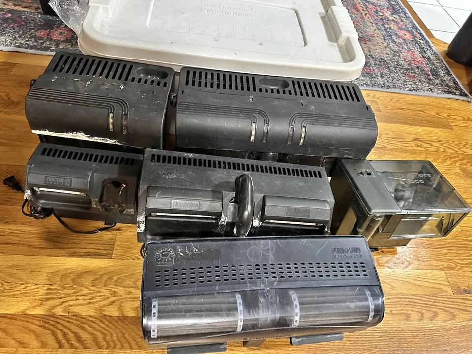 6 Hang-On-Back Aquarium Filters, Marineland + AquaClear