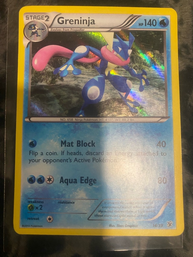 Greninja Frogadier Froakie Mudkip XY18 Pokémon Cards