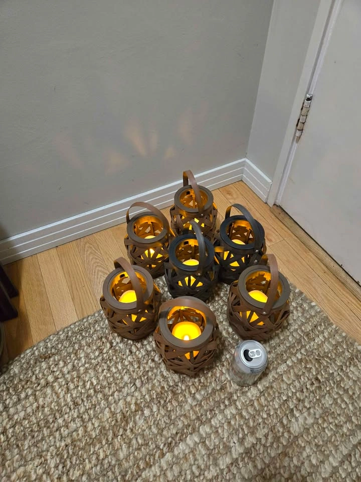Set of 7 Decorative Battery-Powered Lanterns - photo 3