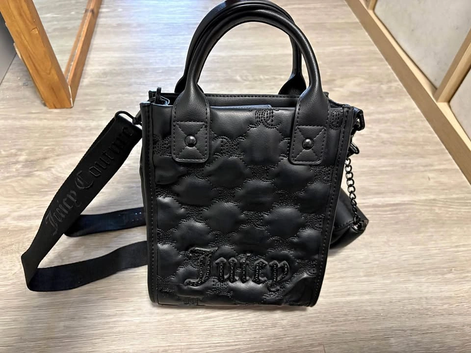Juicy couture black purse with a change purse