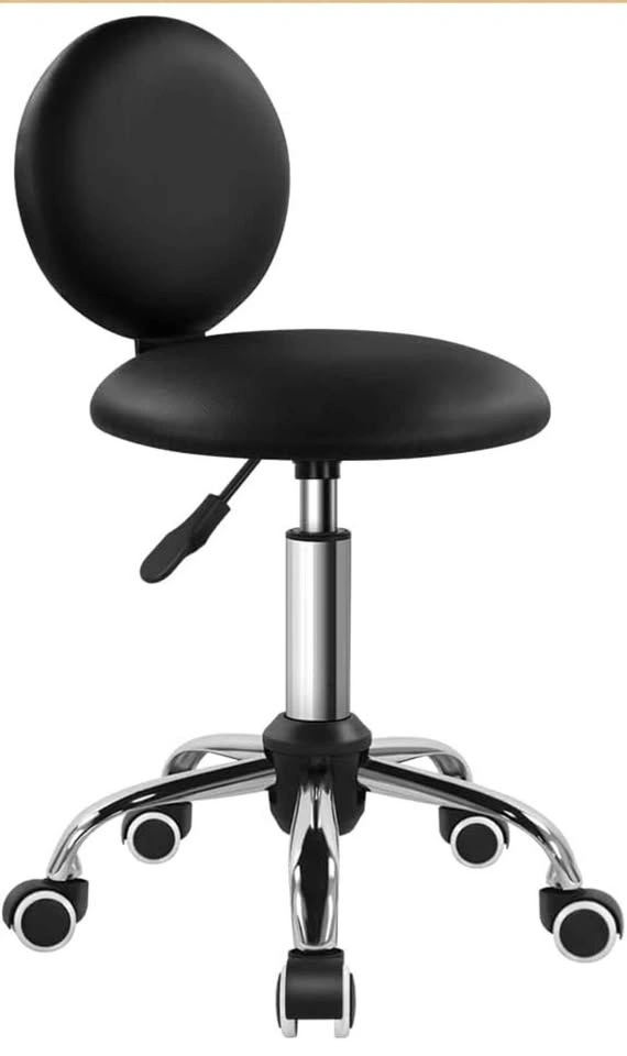 Adjustable Rolling Stool with Backrest - photo 5