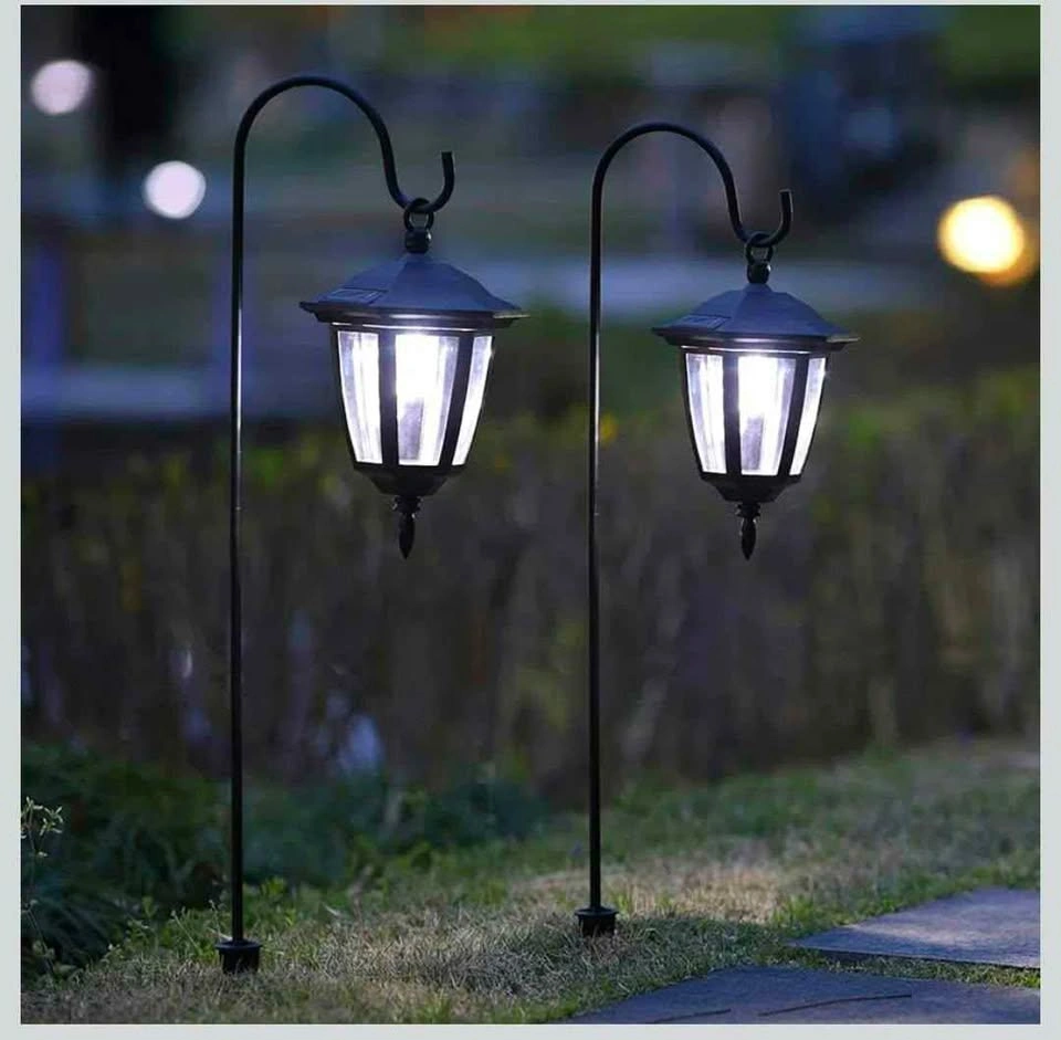 Maggift 34 Inch Hanging Solar Shepherd Hook Lights, 2 Pack - photo 2