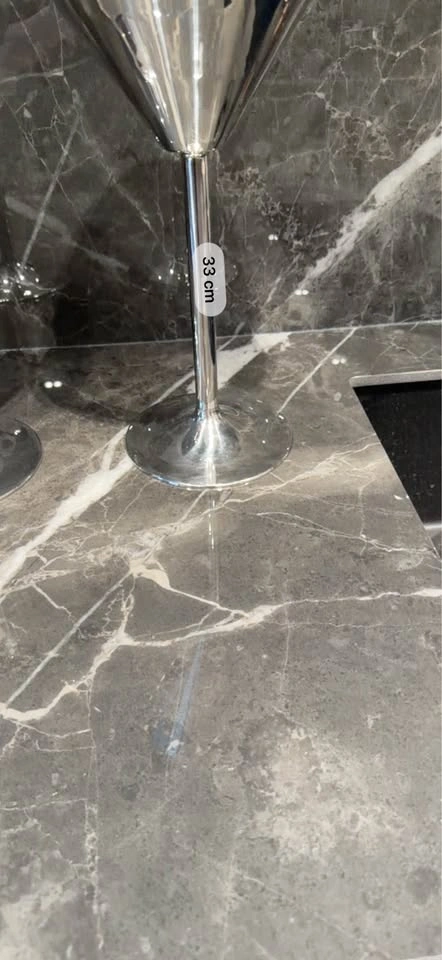 Set of 2 Stainless Steel Martini Glasses - photo 3