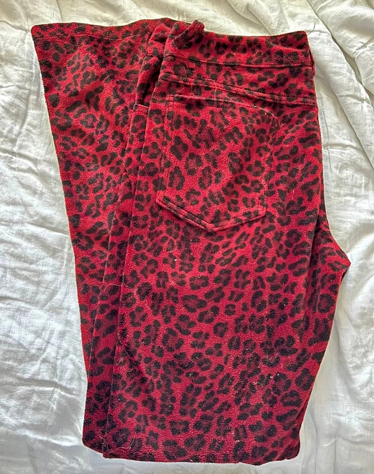 Lip service - Red Leopard Cheetah print pants (as is)