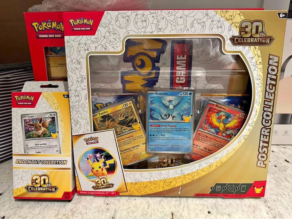 Pokemon 30th Celebration Poster Collection and Knockout collecti