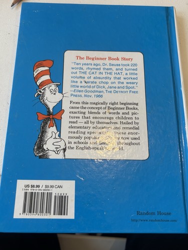 Beginner Books Dr. Seuss's ABC (1963, Hardcover) B-30 1st Ed - photo 2