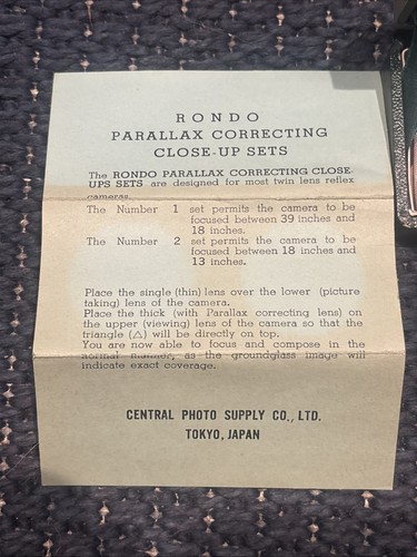 Rondo Parallax Correcting close up lens Sets - photo 2