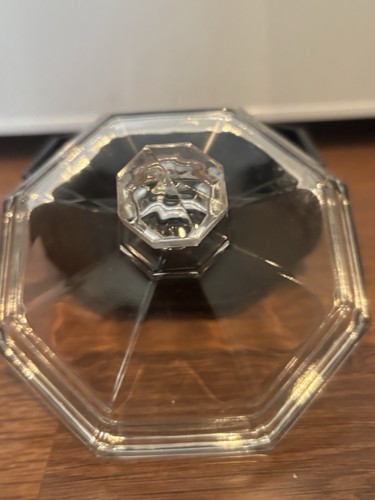 Vtg Arcoroc France Octime Black Glass Trinket Candy Dish - photo 3