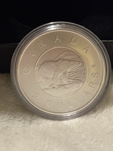 2023 Canada $2 Fine Silver Coin W Mint Mark Polar Bear 1oz - photo 2