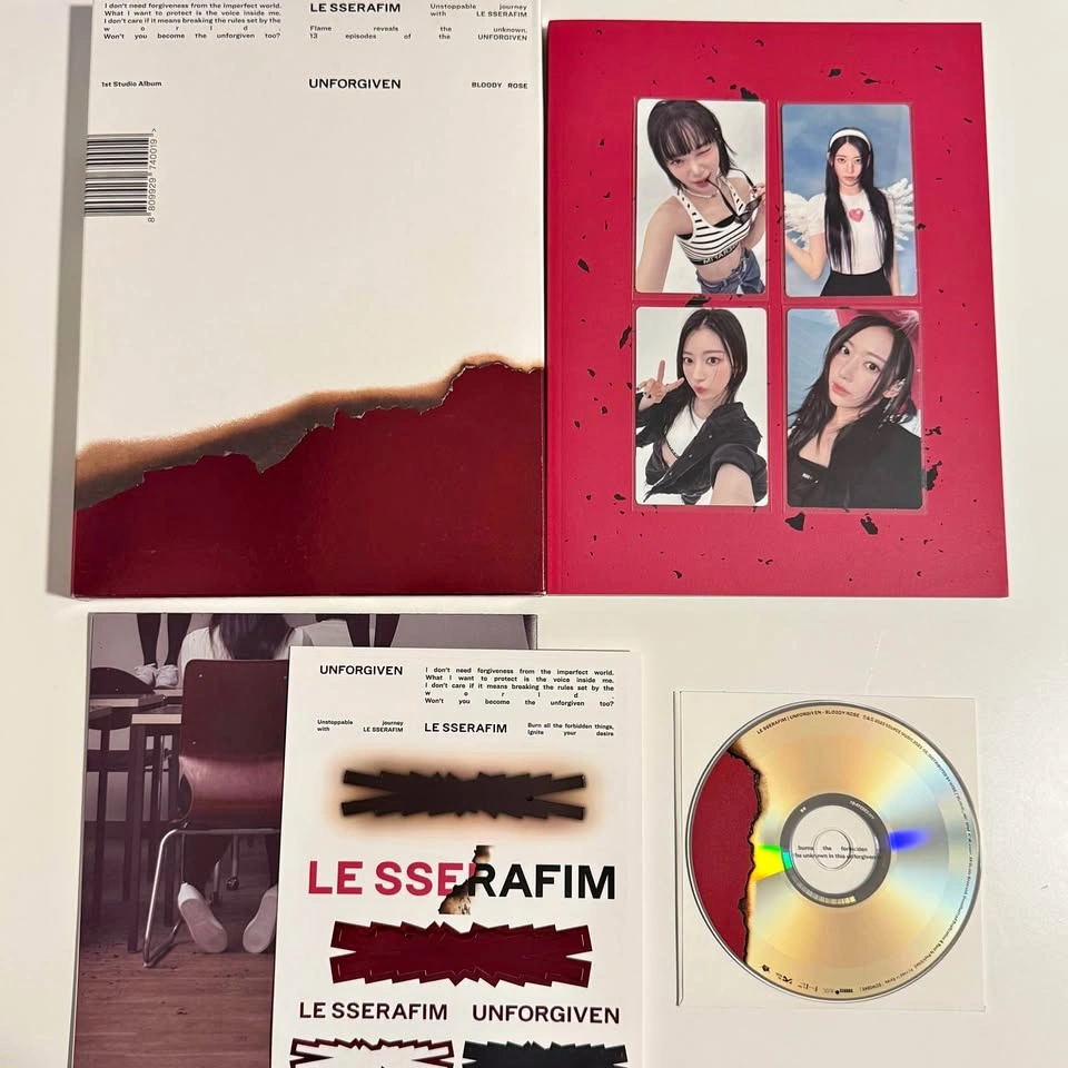 LE SSERAFIM UNFORGIVEN Album – Bloody Rose Ver.