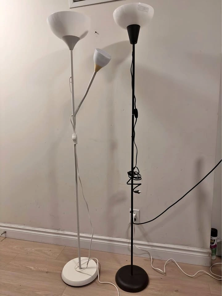 Ikea Floor Lamp : 2 units - with bulbs