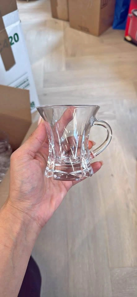 11 Rogaska Crystal Tea Cups – Polar Light – $150 for All