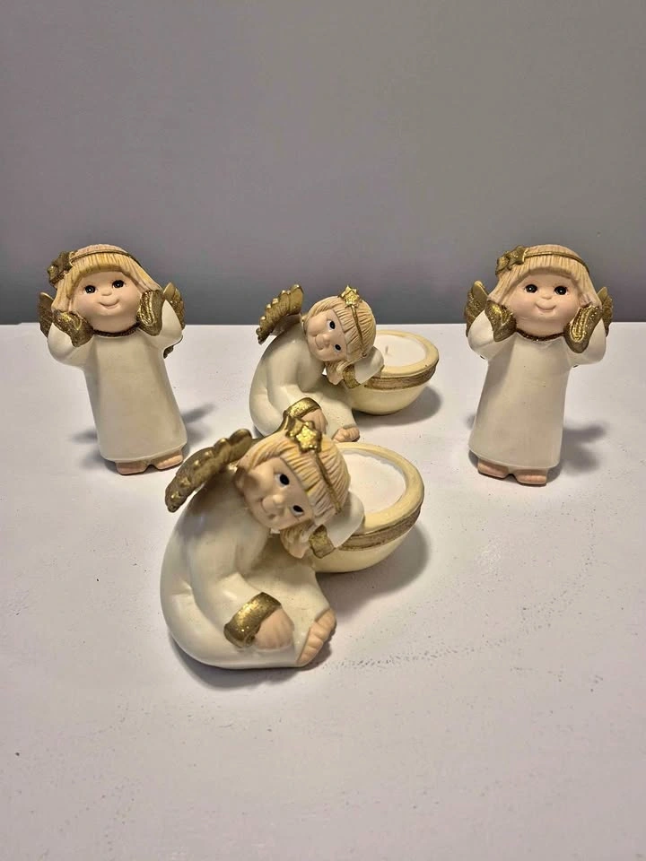 Set of 4 Angel Figurines
