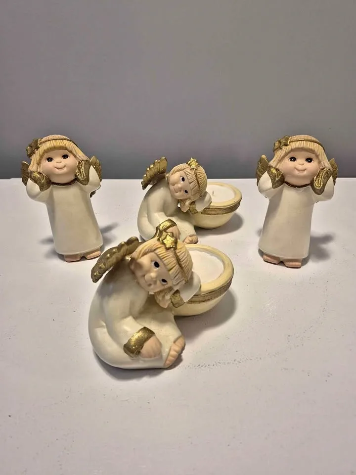 Set of 4 Angel Figurines