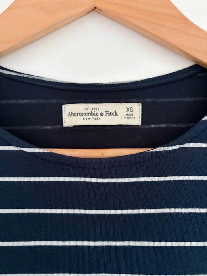 Abercrombie & Fitch Striped Long Sleeve Pocket T-Shirt Dress Siz - photo 3