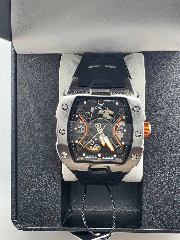 Onola Automatic Skeleton Watch | RM Style Homage | Silver Case,