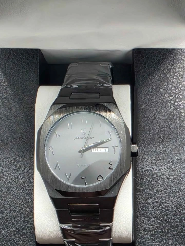 Stealth Watch With Arabic Dial and Day-Date Display - photo 4