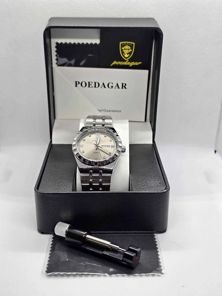 Men's Homage Watch – Silver Dial, Stainless Steel Band