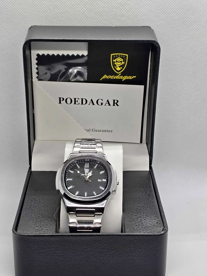 Sale!!! Homage Watch – Black Face, Silver Band