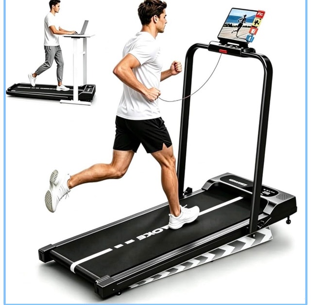 Folding Treadmill 3.0HP, 7.5 MPH, Walking Pad, Bluetooth