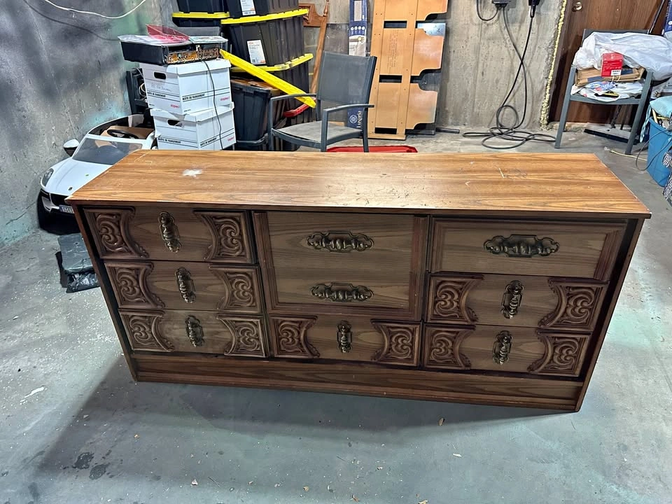 Vintage Singer Triple Dresser - $60