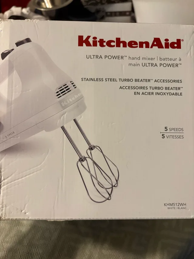 KitchenAid Hand Mixer - White thumbnail