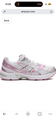 ASICS GEL-1130 White Pure Silver Pink Size 6/ 7.5 Women’s - photo 3