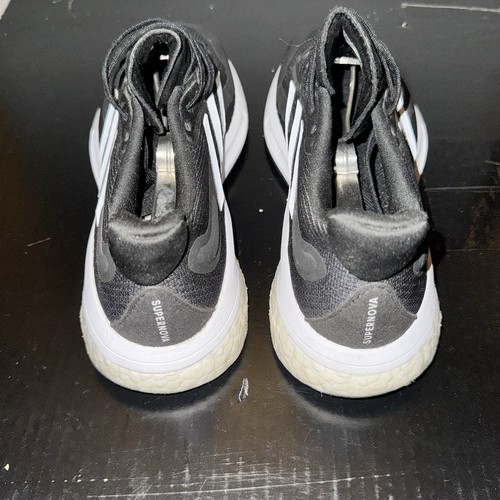 Adidas Womens Supernova Running Shoes Size 7 Black White - photo 2