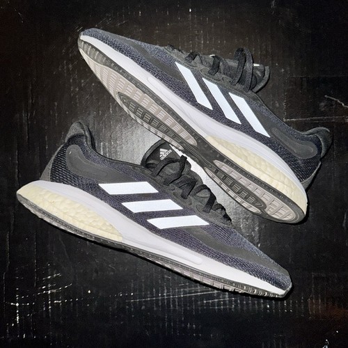 Adidas Womens Supernova Running Shoes Size 7 Black White - photo 3