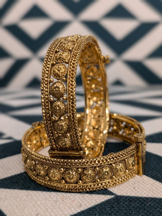✨ Indian Style Imitation Gold Bangles ✨ - photo 4