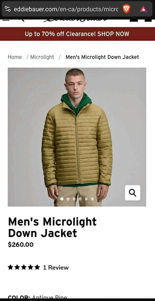 Eddie Bauer Down Jacket - photo 2
