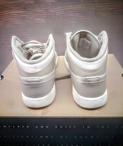 Air Jordan 1 Mid Size 7 College Grey/Light Bone White - photo 2